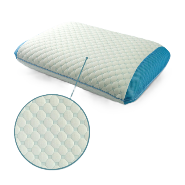 Almohada memory con tela air-flow cooling mejor respiracion y reduce ronquidos